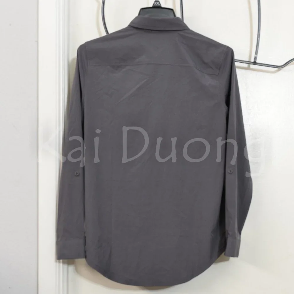 NWOT Departure 2.0 Long-Sleeve Shirt GRAY - Picture 4 of 4